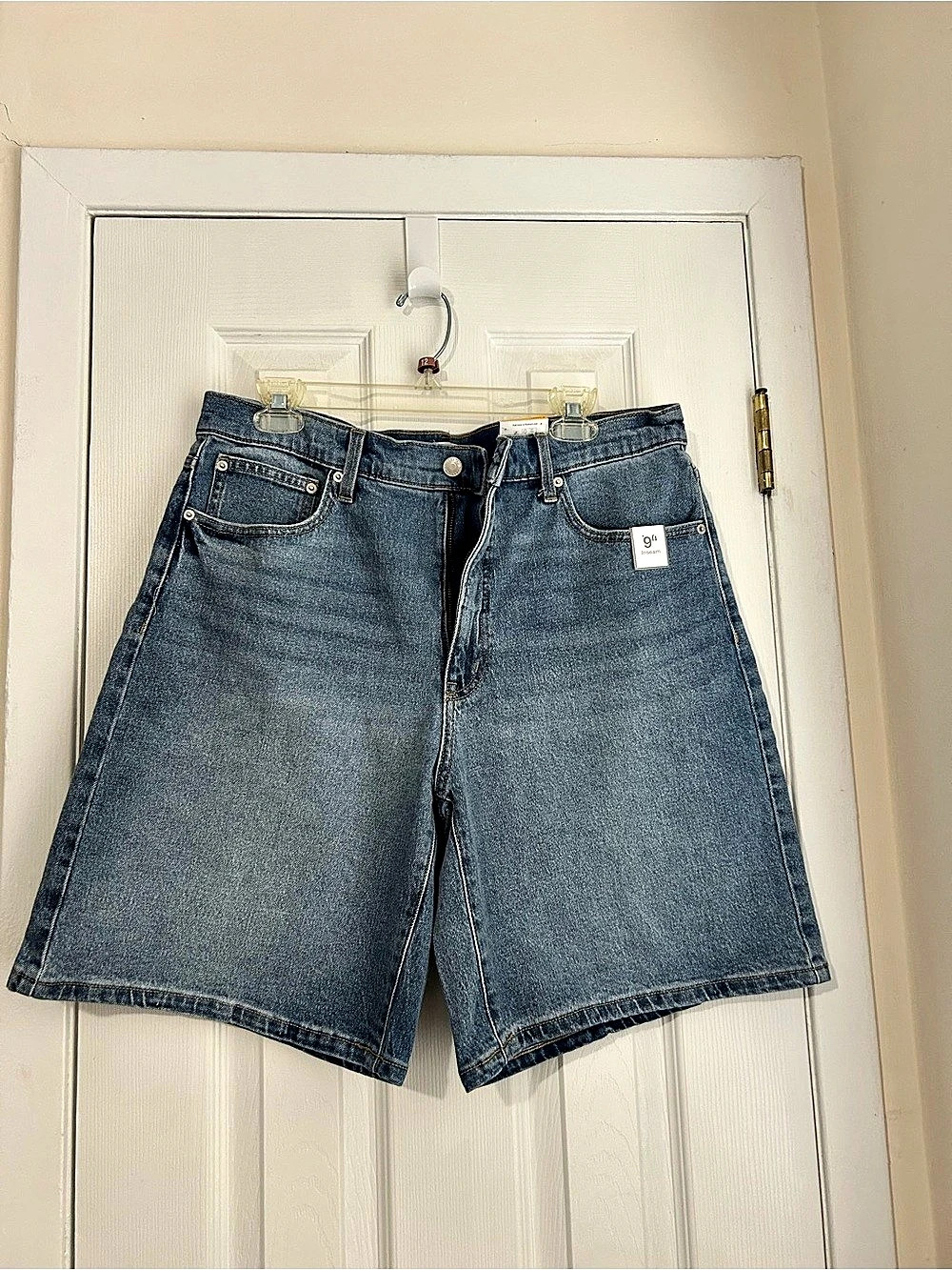 Time and Tru High Rise Denim Bermuda Shorts Women's Denim Jean Shorts Size 18W